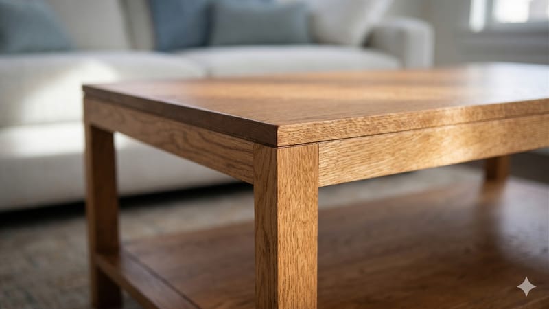 Red Oak Coffee Table — Lyon St Woodworking